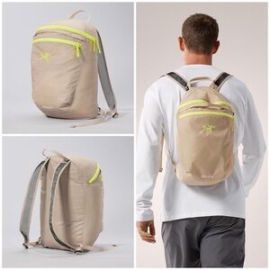 NWOT Arc'teryx Heliad 15 Lightweight Compact Outdoor Khaki Green Nylon Backpack